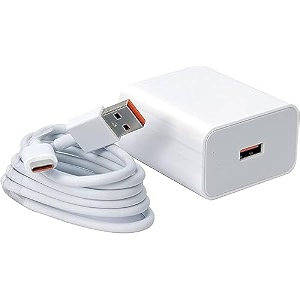 original 33w super charge fast charger with usb type c cable compatible with xiaomi redmi note9 pro poco f1 m2 pro m3 pro m4 pro m2 m3 with 1 m type -c charging data cable and adapter