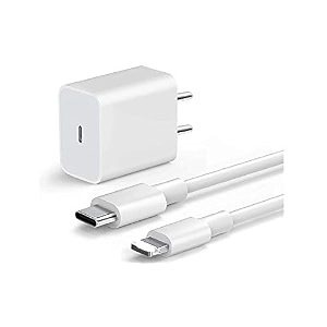 original 20w type-c pd fast charger with 1m type c to lightening cable quick charging data sync compatible with iphone 14 1312 11 pro max mini xs xr x adapter and cable white