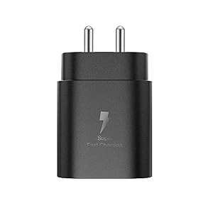 original 25 watt c-type super fast charger adapter compatible with samsung galaxy note10 litenote10 5gnote10 note10 5gnote10s10 5g only adapter - black