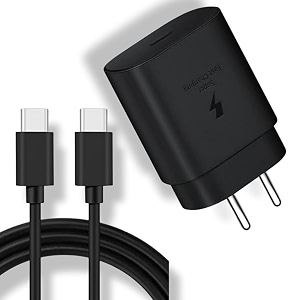 original 25w c- lightweight travel fast charging type c to type c cable compatible with samsung s20 s20s20 ultranote 20note 20 ultram51m42f23 5gm53 5gm52 5gm33 adaptercable-black