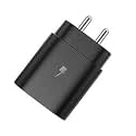 Original 25 Watt C-Type Super Fast Charger Adapter Compatible with Samsung Galaxy M53|S20 FE |A73 5G |A53 5G | A33 5G (Only Adapter - Black)