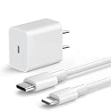 Original Fast Speed 20W Pd Fast Type C Wall Charger with Lightening Cable Compatible with iPhone 14/14 Plus 13/13 Mini Pro Max/12 Pro Max/11 Pro Max/Xs Max/Xr/X(Adapter&amp;Lightening Cable),White