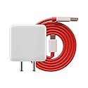 Original 65w Fast Charging Adaptor and USB to Type C Cable Compatible with OnePlus, Realme, Xiaomi, HTC Mobiles, Dash, Warp, Vooc, Supervooc All Protocols Supported Watt NUG118