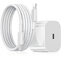 Original 20 watt Super Fast Charger with Lightening Cable Compatible with iPhone11 Pro Max, iPhone 12 Pro Max, iPhone13 Pro Max, iPhone 14 Pro Max Quick Charging Adapter and Lightening Cable