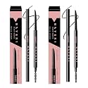 Microblading Eyebrow Pencil,Eyebrow Retractable Definer Pencil,Angled Precision Tip,0.1MM Ultra Slim Eyebrow Makeup,Long-Lasting Waterproof,Smudgeproof (04 RED BROWN, 2 Pack)
