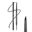 Microblading Eyebrow Pencil,Eyebrow Retractable Definer Pencil,Angled Precision Tip,0.1MM Ultra Slim Eyebrow Makeup,Long-Lasting Waterproof,Smudgeproof (01 BLACK, 1 Pack)