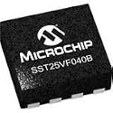 Microchip Technology, SST25VF040B-50-4C-QAF, Flash Memory - Serial-SPI - 3.3V - 4Mbit (512K x 8) - 8ns - 8-Pin WSON EP - Tube (25 Item/s)