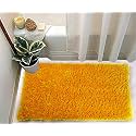 Anti Skid Washable Door Mats Bath Mats for Home, Office and Bathroom (20 x 32, Yellow)