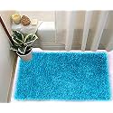 Anti Skid Washable Door Mats Bath Mats for Home, Office and Bathroom (18 x 28, Turquoise)
