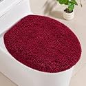 Microfiber Elongated Toilet Seat Cover, 19.5"x15" Machine Washable