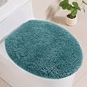 Microfiber Elongated Toilet Seat Cover, 19.5"x15" Machine Washable