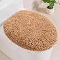 Microfiber Elongated Toilet Seat Cover, 19.5"x15" Machine Washable