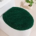 Microfiber Elongated Toilet Seat Cover, 19.5"x15" Machine Washable