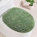 Microfiber Elongated Toilet Seat Cover, 19.5"x15" Machine Washable