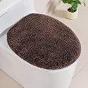 Microfiber Elongated Toilet Seat Cover, 19.5"x15" Machine Washable