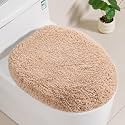 Microfiber Elongated Toilet Seat Cover, 19.5"x15" Machine Washable