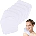 Microfiber Facial Cloths Fast Drying Washcloth 8inch x 8inch White 6 pack