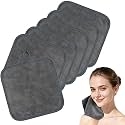 Microfiber Facial Cloths Fast Drying Washcloth 8inch x 8inch Grey 6 pack