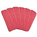 Microfiber Mop Replacement Pads for Wet/Dry Mop Floor Cleaning Pad Fit All Spray Mops (6 Pack)