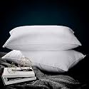 Microfiber Soft White Pillows Set of 2 16 x 24 Inches Or 40 x 60 cm Well-Filled, Pillows for Sleeping-GJFR108