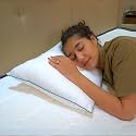 Microfiber Stripe Pillow Cotton Fabric Ergonomic Support for Restful Sleep, Ideal for Neck &amp; Back Pain Relief (Micro Fiber Stripe Pillow, 2)