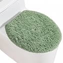 Microfiber Toilet Lid Cover, 17.5"x15" Fits Round Oblong and Elongated