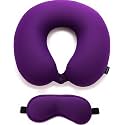 Microfiber Travel Pillow with Eye Mask 