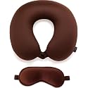 Microfiber Travel Pillow with Eye Mask 
