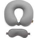 Microfiber Travel Pillow with Eye Mask 