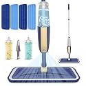 Microfibre Floor Mop with 4 Washable Pads: Spray Mops for Cleaning Floors