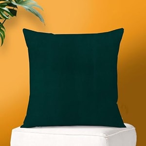 ivaza microfibre soft amp fulffy filled decorative pillowthrow pillow insertssqaure pillows velvet cushion inserts square pillowcushion for sofa car and decorationset of 1 2434 x 2434 dark green