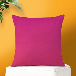 ivaza microfibre soft amp fulffy filled decorative pillowthrow pillow insertssqaure pillows velvet cushion inserts square pillowcushion for sofa car and decorationset of 1 1634 x 1634 hot pink