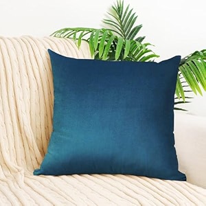 ivaza microfibre soft amp fulffy filled decorative pillowthrow pillow insertssqaure pillows velvet cushion inserts square pillowcushion for sofa car and decorationset of 1 1634 x 1634 navy blue