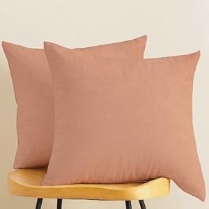 ivaza microfibre soft amp fulffy filled decorative pillowthrow pillow insertssqaure pillows velvet cushion inserts square pillowcushion for sofa car and decorationset of 2 1234 x 1234 pink purple