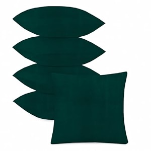 ivaza microfibre soft amp fulffy filled decorative pillowthrow pillow insertssqaure pillows velvet cushion inserts square pillowcushion for sofa car and decorationset of 1 1234 x 1234 dark green