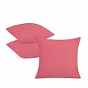 IVAZA Microfibre Soft &amp; Fulffy Filled Decorative Pillow/Throw Pillow Inserts,Sqaure Pillows Velvet Cushion Inserts Square Pillow,Cushion for Sofa, Car and DecorationSet of 1 (12" x 12") Pink