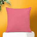 IVAZA Microfibre Soft &amp; Fulffy Filled Decorative Pillow/Throw Pillow Inserts,Sqaure Pillows Velvet Cushion Inserts Square Pillow,Cushion for Sofa, Car and DecorationSet of 1 (12" x 12") Pink