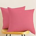 IVAZA Microfibre Soft &amp; Fulffy Filled Decorative Pillow/Throw Pillow Inserts,Sqaure Pillows Velvet Cushion Inserts Square Pillow,Cushion for Sofa, Car and DecorationSet of 2 (12" x 12") Pink