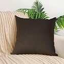 IVAZA Microfibre Soft &amp; Fulffy Filled Decorative Pillow/Throw Pillow Inserts,Sqaure Pillows Velvet Cushion Inserts Square Pillow,Cushion for Sofa, Car and DecorationSet of 1 (16" x 16") Dark Coffee