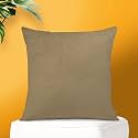 IVAZA Microfibre Soft &amp; Fulffy Filled Decorative Pillow/Throw Pillow Inserts,Sqaure Pillows Velvet Cushion Inserts Square Pillow,Cushion for Sofa, Car and DecorationSet of 1 (16" x 16") Stone