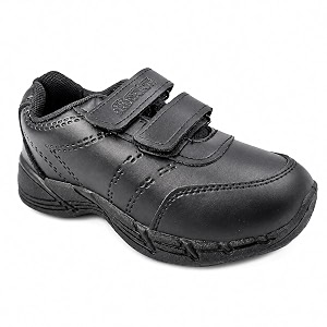 Microlon Unisex School Uniform Shoes - Black