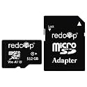redcop MicroSDXC Memory Card 512GB with Full Size Adapter – Upto 150MB/s | Class 10 UHS-1 V30 A2 |5 Year Warranty|High-Speed Storage Sd Card for Smartphones, Cameras, Laptops, Gaming Devices &amp; Drones