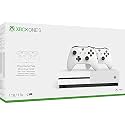 Microsoft Xbox One S Two-Controller Bundle 4K 1TB HDD White (Renewed)