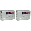 MICROTEK EM4160 Automatic Voltage Digital Display Wall Mounted Stabilizer(160V-285V) for AC up to 1.5 ton (Metallic Grey) (Pack of 2)