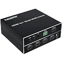 MICROWARE 4X1 HDMI Quad Multi-viewer, Quad Screen Real Time Multi-viewer with HDMI Seamless Switcher Function Full 1080P and 3D, 4 in 1 Out Converter Seamless Switch