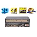Microware HDMI/MHL 3x1 Audio Extractor 4K ARC Audio EDID Setting 5.1CH 2CH 1080p (Black)