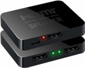 microware  TV-out Cable HDMI Splitter 1 in 2 Out, Amplifier for Full HD 1080P/ 3D/ 4K for Dual Monitors