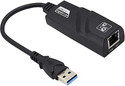 microware USB 3.0 Gigabit Ethernet 10/100/1000 Mbps RJ45 LAN Network Adapter for PC Mac Wired USB Lan Adapter compatible with Linux, Mac, Windows