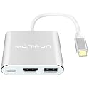 Microware USB C to HDMI Adapter, Manifun Type C USB 3.1 to HDMI 4K/USB 3.0/USB C Converter Cable Charging Port Adapter Cable Compatible MacBook, Chromebook Pixel, Samsung Galaxy S8/S9/Note 8/Note 9