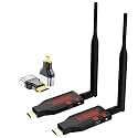 MICROWARE Wireless HDMI Transmitter and Receiver, 330FT/100M Plug &amp; Play Portable 2.4G/5G Wireless HDMI Extender for Desktop, PC, TV Box, P5/4 to TV/Monitor/Projector